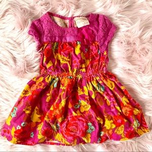🐱 GENUINE KIDS 🐱 Pink Floral Dress for Toddler Girl’s, 18m